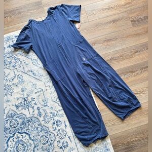 NWT Free People Hot Shot Tee Navy Onesie size S